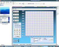 Capture d'écran de l'interface d'une application de transmission du  signal cardiaque
